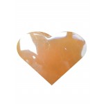 Calcite Honey Puff Heart (60mm)